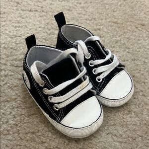 Black and White Baby Shoes